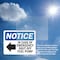 Signmission In Case Of Emergency Shut Off Sign With Symbol, 10 in W x Rectangle, Vinyl Decal OS-2PACK-NS-D-710-L-13662 - alternate 5